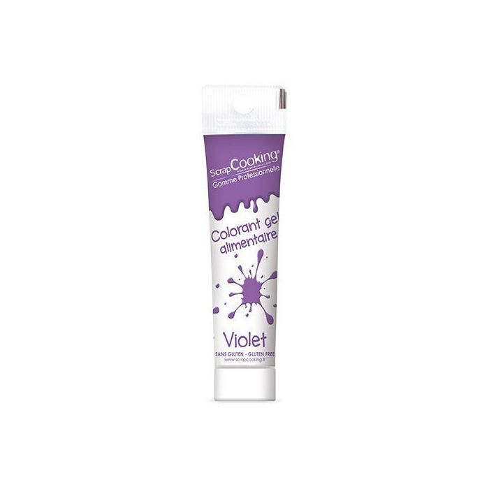 Colorant alimentaire en gel 20 g - violet.