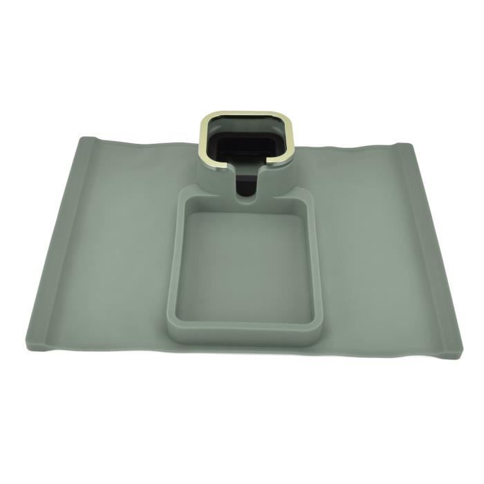 Porte-Gobelet Inclinable En Plastique Et Métal Pour Canapé - Organisateur De Tasses Noir, 4 Compartiments