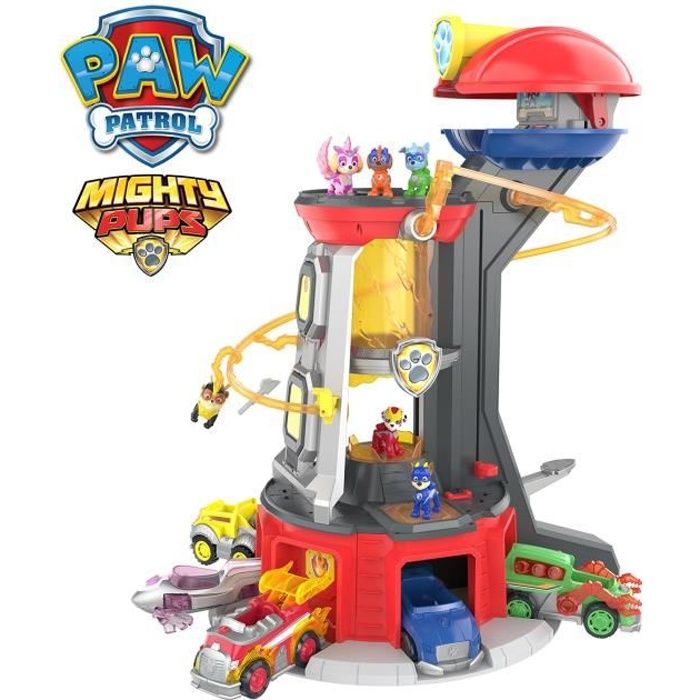 Quartier Général MIGHTY PUPS - Pat Patrouille - SPIN MASTER - Avec  Ascenseur et Véhicule - 75cm de Haut - Cdiscount Jeux - Jouets