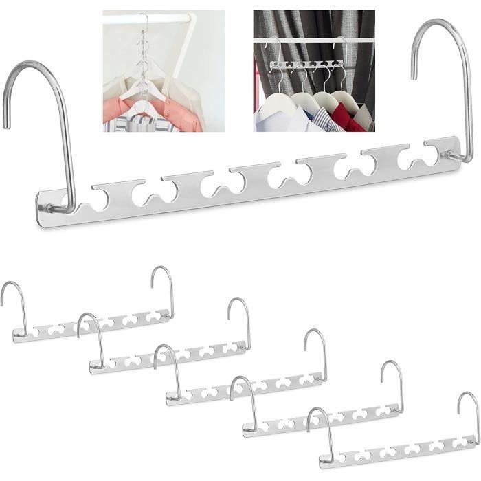 Lot de 12 cintres magiques gain de place, cintres en métal pour Lot de 12 cintres magiques gain de place, cintres en métal pour