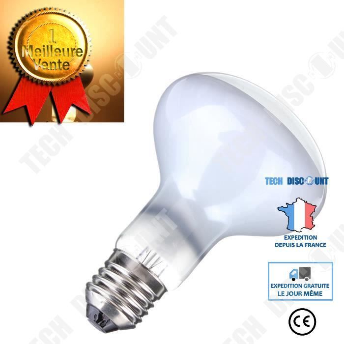 TD® Lampe Ampoule E27 100W Thermique Infrarouge UVA - Terrarium Vivarium Chaleur Blanc- Brillante et Lumineuse - tungstène halogène