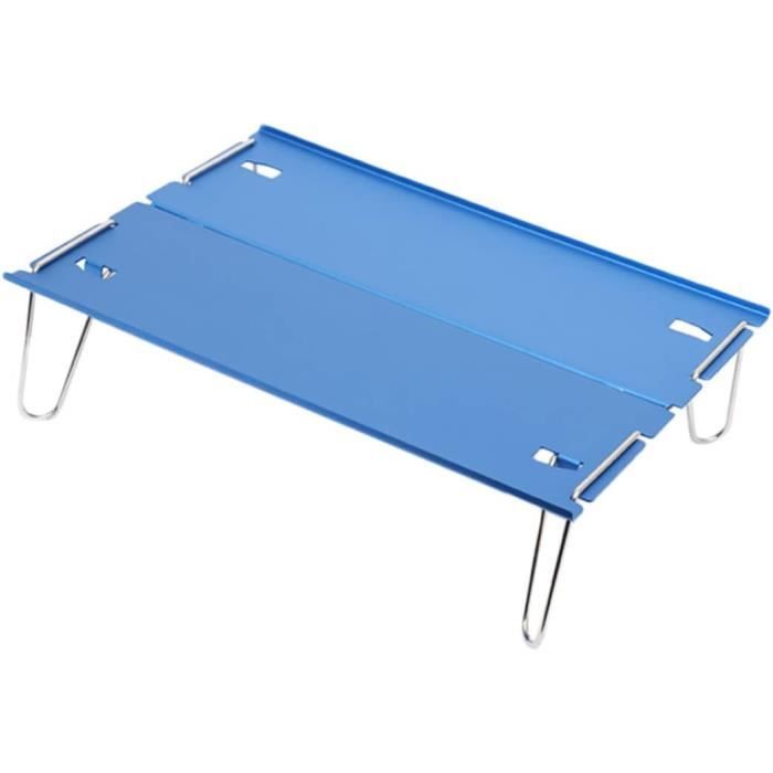 Table à Vin Pliable Portable En Bois – Mini Table De Plage Ronde Avec Porte-Bouteille & Porte-Verres, Idéale Pique-Nique, Camping, Jardin, Plage