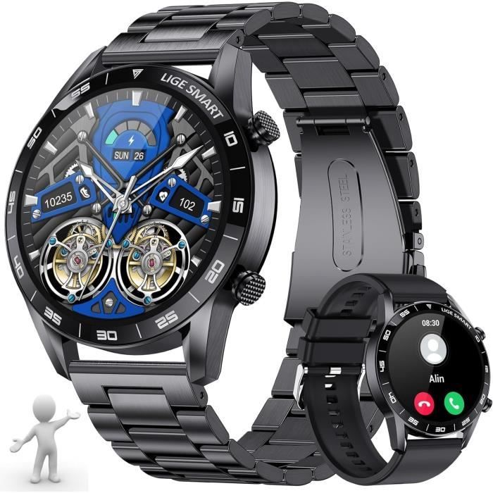 Montre connectée Bluetooth avec Moniteur de Pression artérielle et