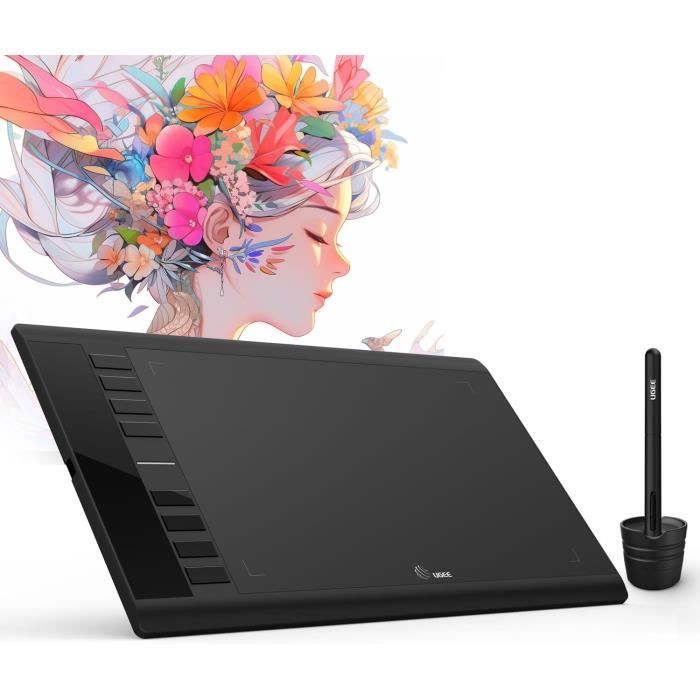 Huion Tablette De Dessin Graphique H420, 3 Touches Pour OSU Windows Mac Android Avec Stylet 4x2.23