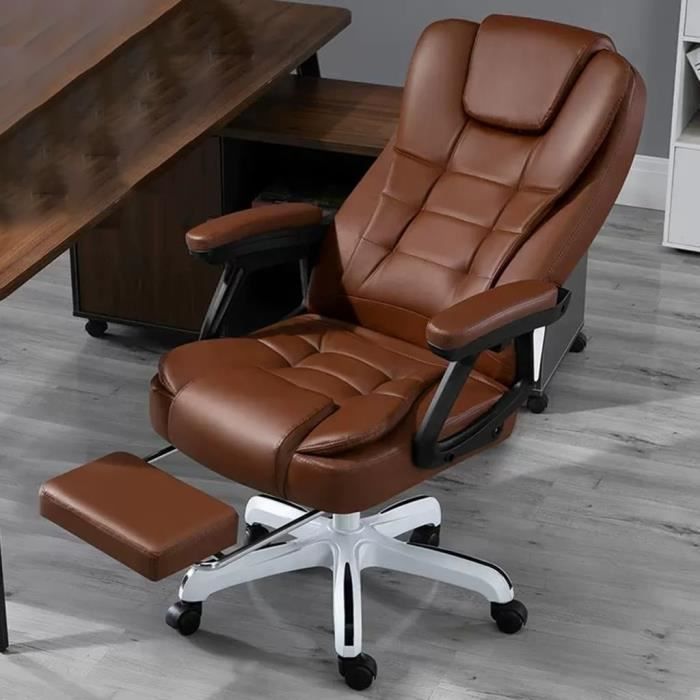 HDHNBA Chaise de bureau confortable avec repose-pieds, chaise de jeu d'ordinateur à dossier haut HDHNBA Chaise de bureau confortable avec repose-pieds, chaise de jeu d'ordinateur à dossier haut