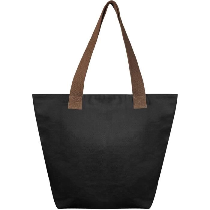 Lot De 3 Grands Sacs En Coton Blanc Non Imprimés 42x34x16 Cm - Avec Poche Intérieure Et Zip - Pour Peinture, DIY, Courses, Voyage
