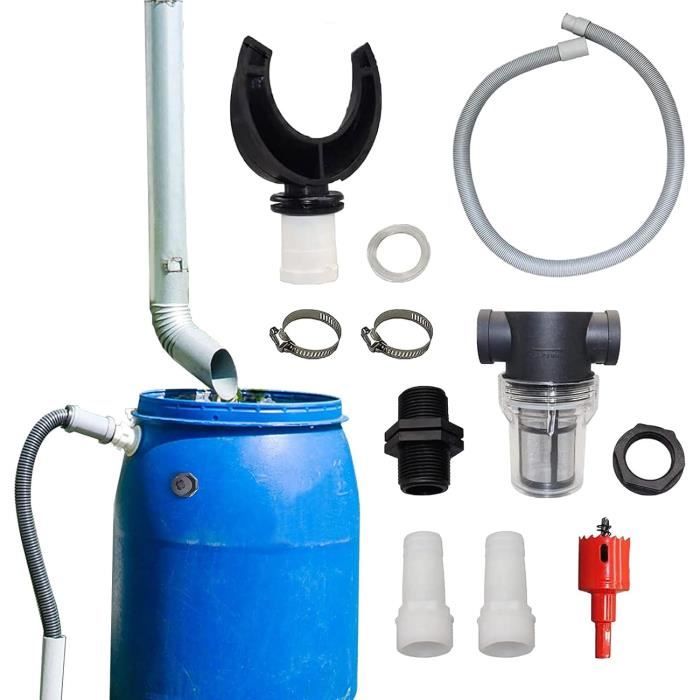 Collecteur D'eau De Pluie Pour Gouttière – Diamètre 70-100mm, PVC, Pour Toit Jusqu'à 80m², Récupération Eau Citerne