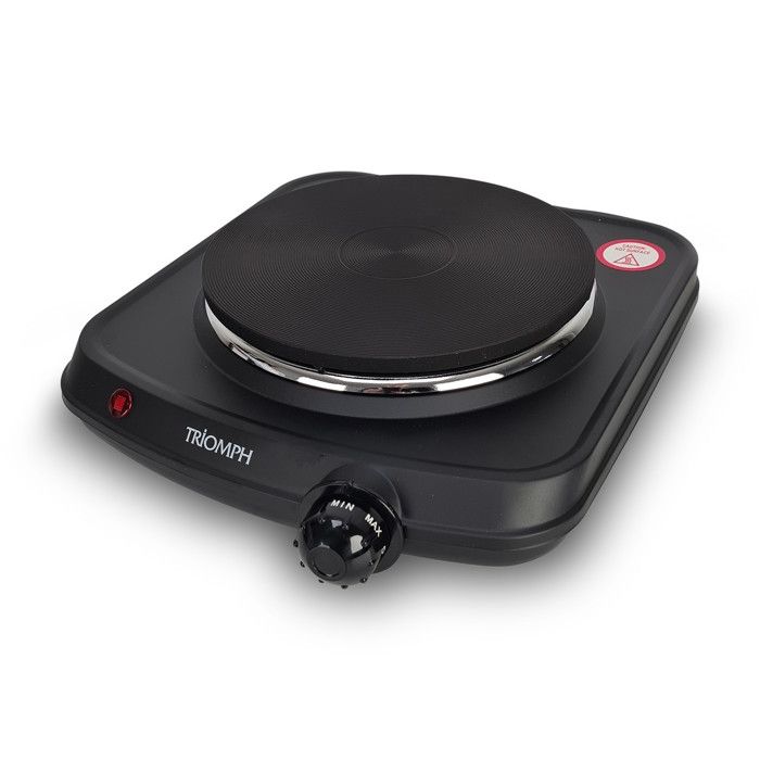 Plaque de Cuisson électrique posable 1500W TRIOMPH - 1 foyer - Noire