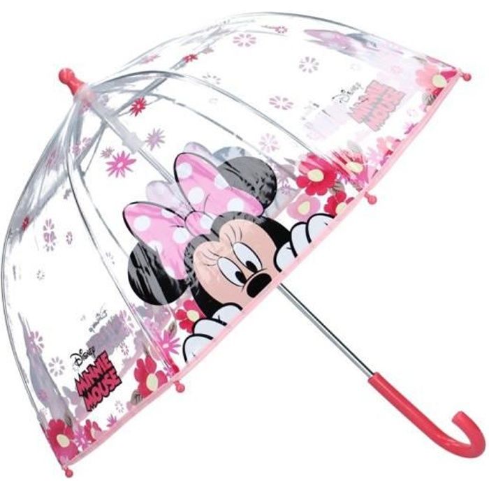 Parapluie Forme Cloche Fille Minnie Gris
