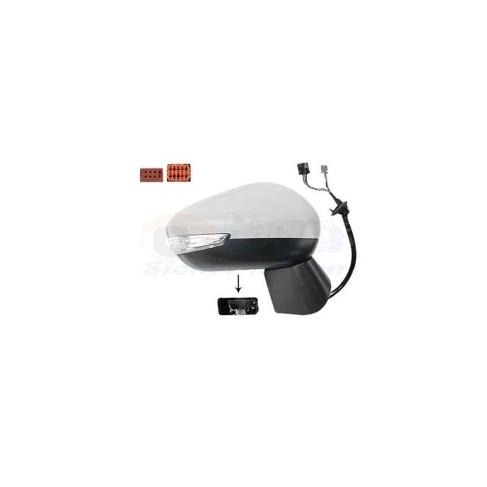 Rétroviseur Complet Alkar Avec Clignotant - Angle Mort, électrique, Convexe, Chauffant, 2 Glaces
