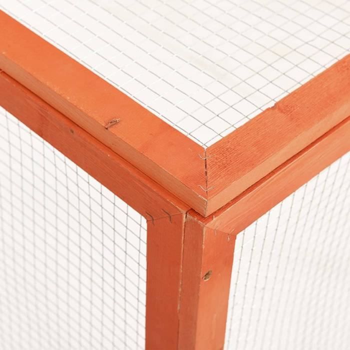 Comparer les prix de Clapier - Bois de sapin massif - 124x120x60 cm - Extérieur - Lapin