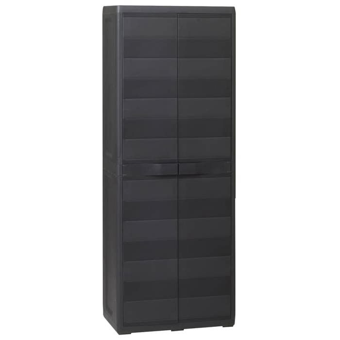 Vidaxl Armoire De Rangement De Jardin Avec 3 Etageres Noir Achat Vente Armoire De Chambre Vidaxl Armoire De Rangeme Cdiscount