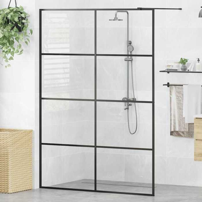 vidaXL Paroi de Douche avec Verre Cloison de Baignoire Accessoire de Salle de Bain Cloison de Douche Maison Intérieur ESG 151037