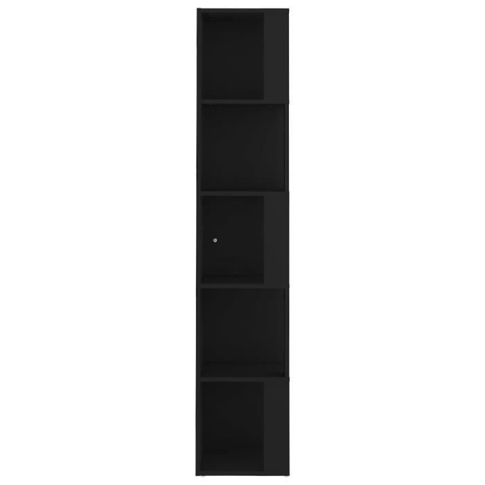 Armoire dangle - VINGVO - Noir - 33x33x1645 cm - Aggloméré - Montage facile