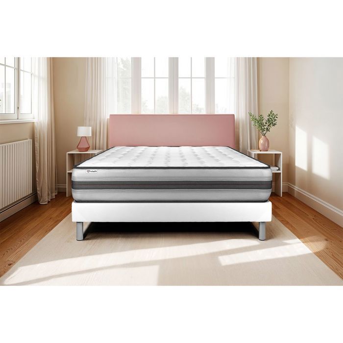 Matelas 140x190 cm Ressorts ensachés et Mémoire de forme - Vitalpower Recover Matelas 140x190 cm Ressorts ensachés et Mémoire de forme - Vitalpower Recover