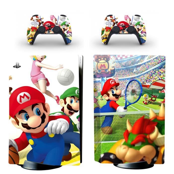 Style 4 -Autocollant Mario édition disque PS5 pour Console
