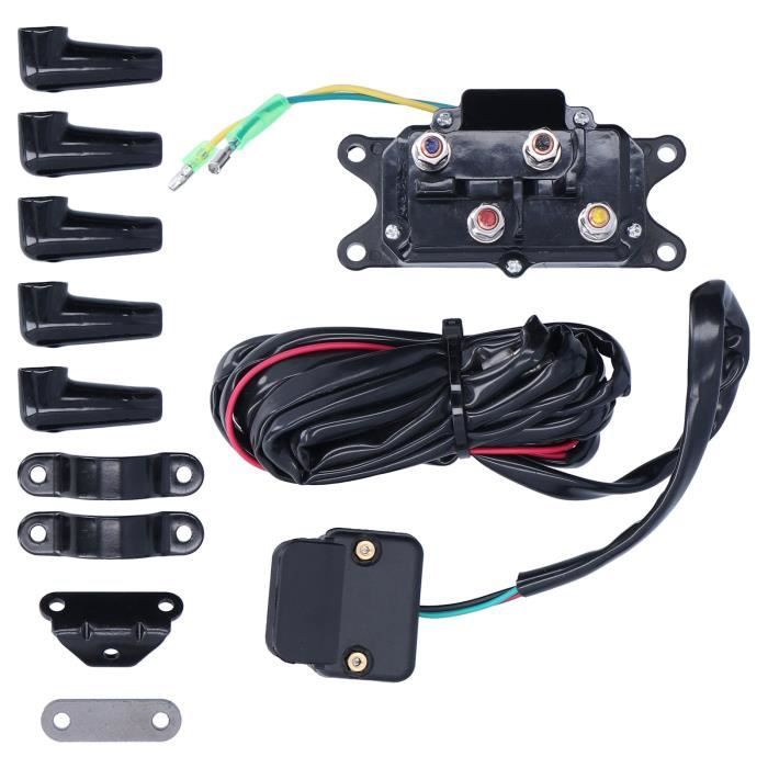 Kit de supports de montage de commutateur de contacteur de relais de  solénoïde de treuil 12V 250A pour ATV UTV - Cdiscount Auto