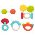 Jouet - CB Toys - Lot de 6 hochets multicolores - Stimule la curiosité et l'imagination de bébé-1