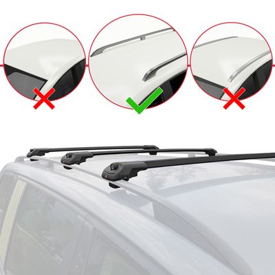 Rails De Toit Décoratifs Argent Pour BMW X6 E71/E72 2008-2014 - Neufs
