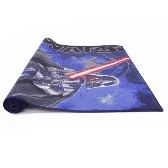 Tapis De Bain Star Wars Dark Vador - Dimensions 51x77 Cm, Polyester Doux, Dos Antidérapant En Latex - Pour Salle De Bain Ou Chambre