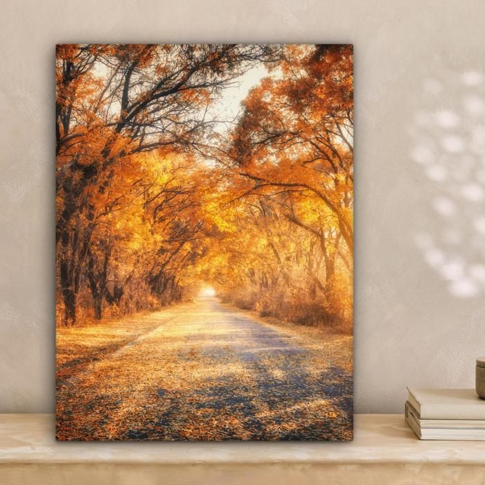 Tableau Peinture Huile Moulin Forestier, Toile Encadrée 40x35cm, Paysage Impressionniste
