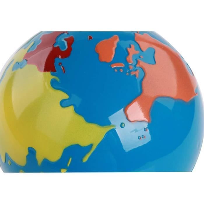 Globe Terrestre Rotatif 8 Pouces - Décoration Et Outil éducatif Avec Cadre Or