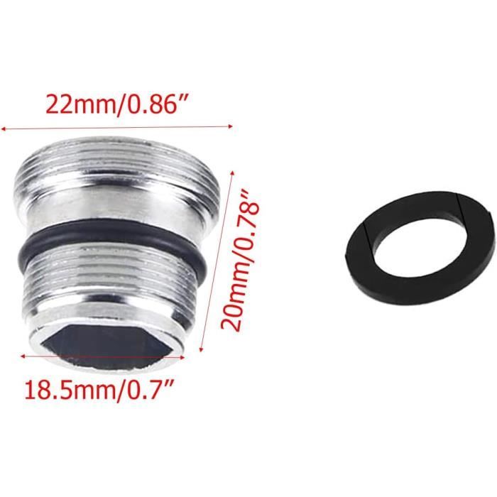 Lot De 3 Adaptateurs De Robinet M24 Femelle-Femelle – Raccord Laiton Pour Aérateur