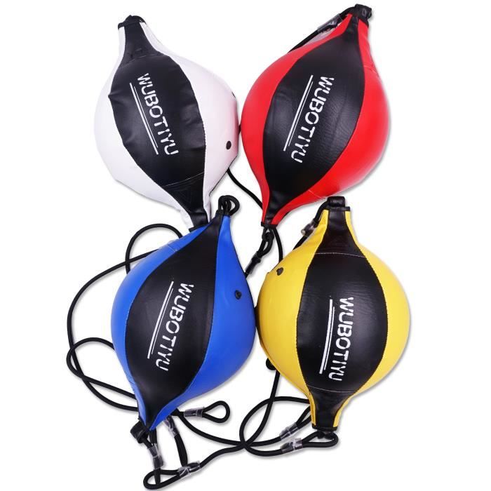 Set De 2 Balles De Boxe Double Extrémité – PU Renforcé, Réglable, Pour Précision Et Rapidité – Boxe, Muay Thai, MMA