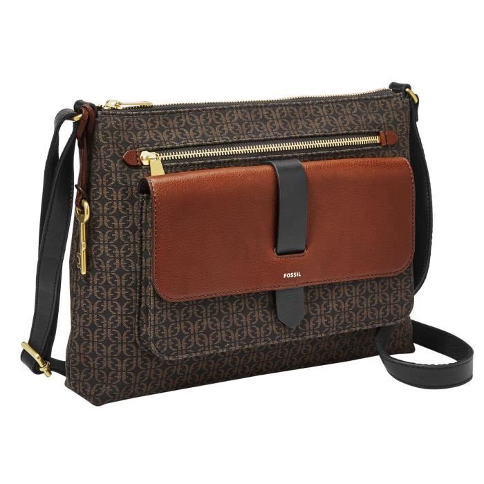 Fossil kinley crossbody black on sale