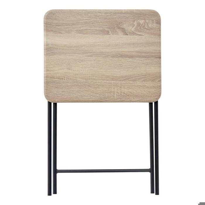 Table d'Appoint en Marbre Louis 64cm Noir