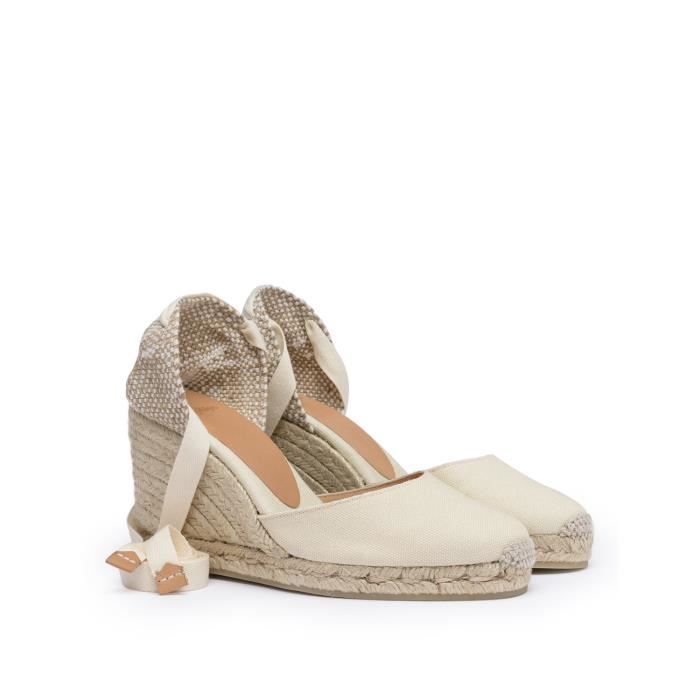 Espadrilles Femme Castaner 20962-203 Beige Ivory Canvas