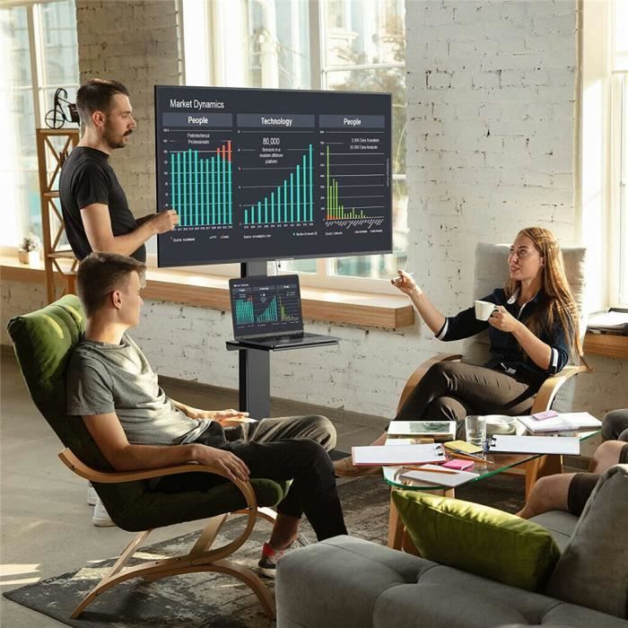 Support TV universel, Support TV Pied pour la plupart des téléviseurs