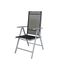 dossier réglable en 7 positions Charbon et noir Chicreat Lot de 2 chaises pliantes en aluminium 