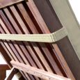 Coussin pour transat chaise longue de jardin DEUBA - Crème - Hydrofuge - Confortable-2