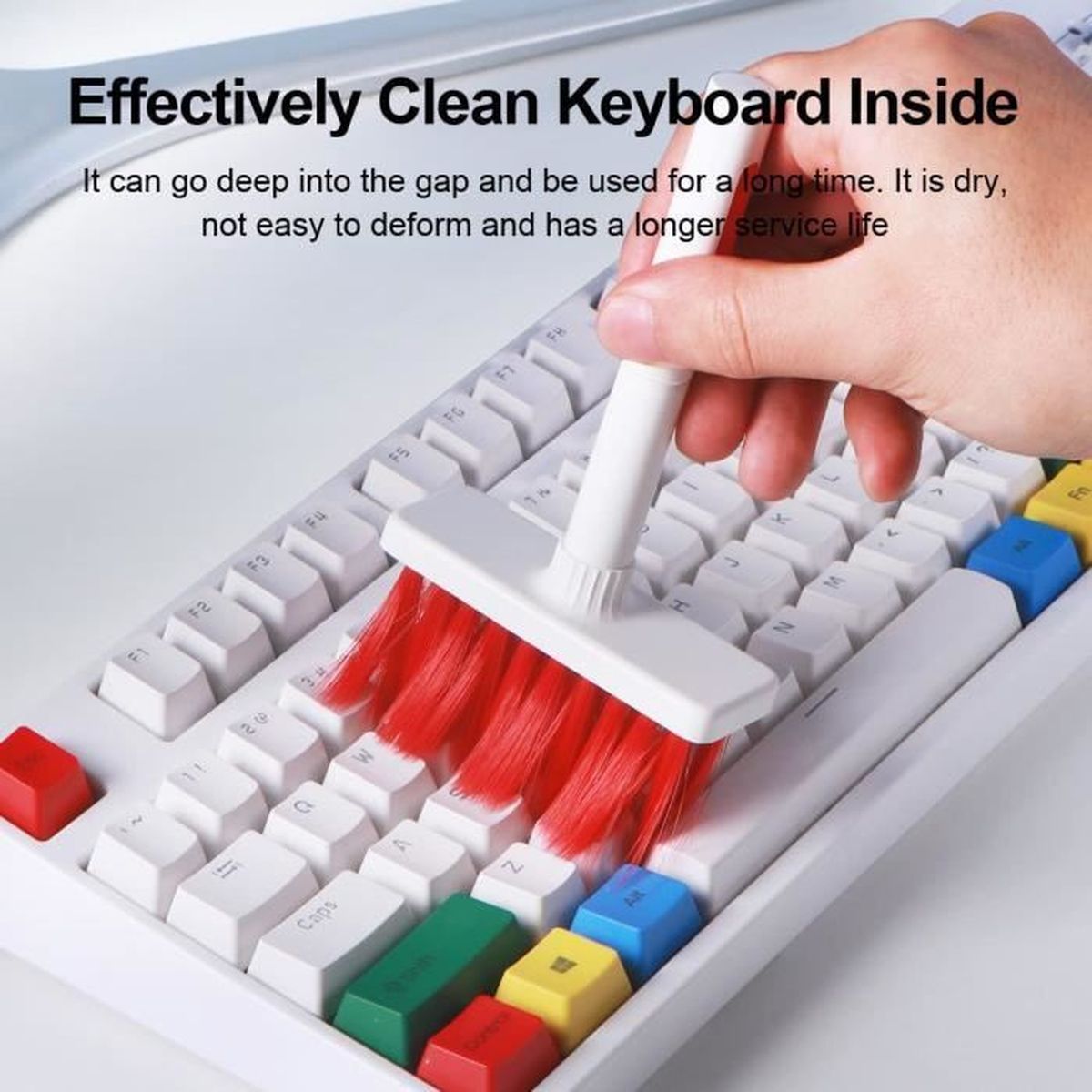 Durable PC Cleaning Kit - Kit de nettoyage (1 mousse nettoyante + 1  solution desinfectante + 10 chiffons absorbants) pour clavier et moniteur  Pas Cher