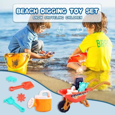Jouets de plage 6 piece ensemble Bebe Plage Jouets Sable Jouets Panier Pour Enfants Bac A Sable Sable Moules de Chateau de Sable Cdiscount Jeux Jouets
