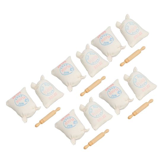 LEX sacs de farine de maison de poupée 5 pièces sac de farine miniature de maison de poupée LEX sacs de farine de maison de poupée 5 pièces sac de farine miniature de maison de poupée
