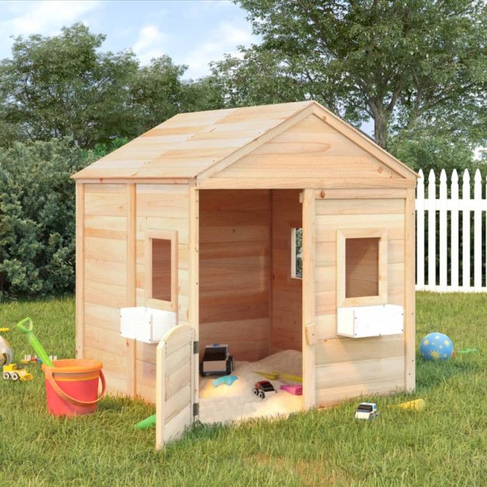 Tour de jeu Marron 52,5 x 46,5 x 208 cm Bois solide de Douglas | Leroy