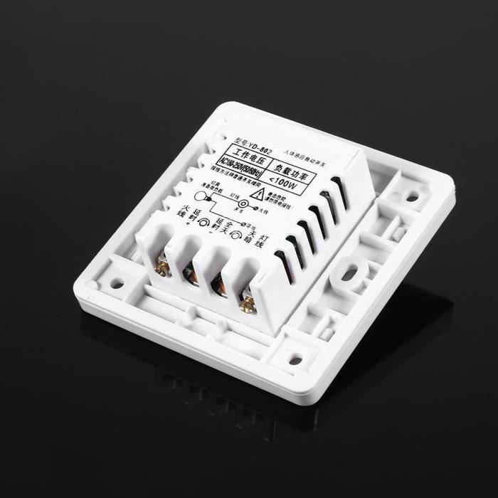 Interrupteur Détecteur De Mouvement PIR 12V - Pour Bande LED, Délai 30s, Sortie 2A Max - Installation Facile, Pour Placard, Escalier, Garage - 6
