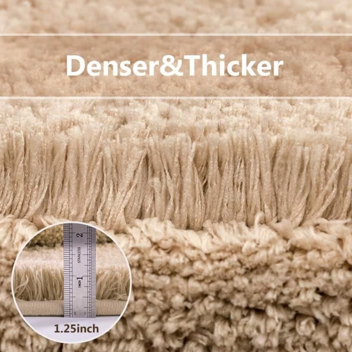 Lot De 3 Tapis De Bain Antidérapants Camel - Doux, Absorbants Et Lavables En Machine