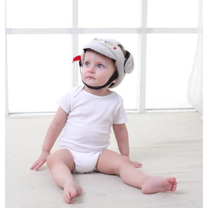 Gxdamxz Casque Bébé Antichoc Protection & Anti Chute Haute Protege Tête‌ 360° Réglable, Lapin Blanc