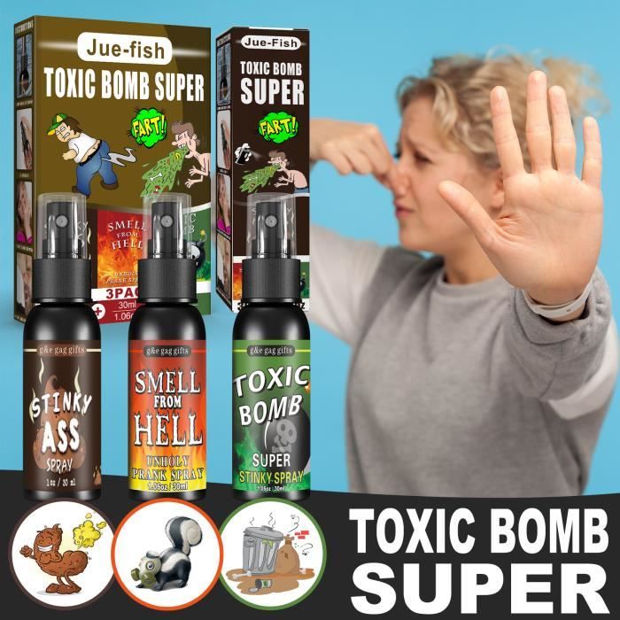 3 pièces Liquid Ass Spray Farting Prank Smelly Bottle Smell Bomb-Prank  Spray Liquid That Smells Like Stinky Ass - Cdiscount Jeux - Jouets