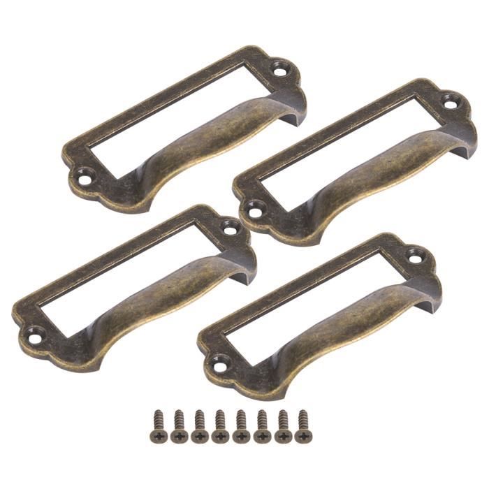 Fdit 4 Pièces Antique En Alliage De Zinc Porte Magnétique Attrape