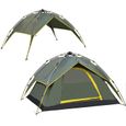 Agileki®Waterproof Double layer Automatic Outdoor Instant Camping Tent 3-4 Person-3