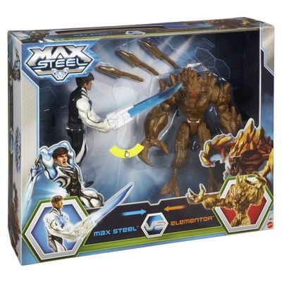 MAX STEEL MATTEL Pack Combat Epee Turbo Vs Elementor Figurines et projectiles inclus Cdiscount Jeux Jouets