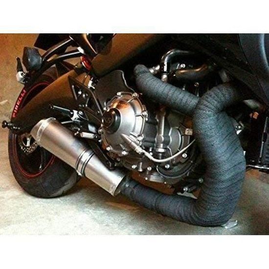Or 5M Isolant Thermique Bande en Titanium Magma pour Collecteur Echappement de Accessoire de Moto Et de Voiture