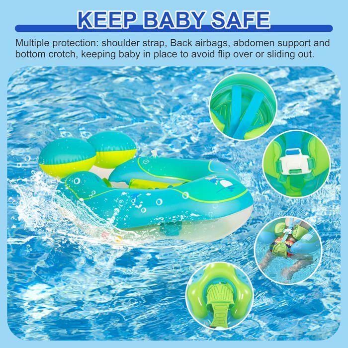 Flotteur de Natation Gonflable pour bébé Flotteur, Bébé Siège De Piscine,Anneau De Natation Bébé