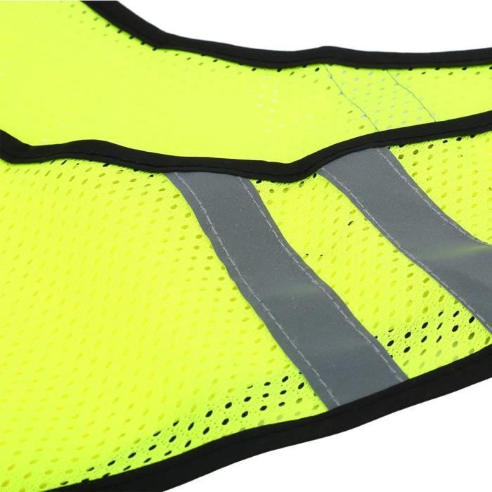 Gilet De Sécurité Réfléchissant With Sac Banane, Haute Visibilité Gilet