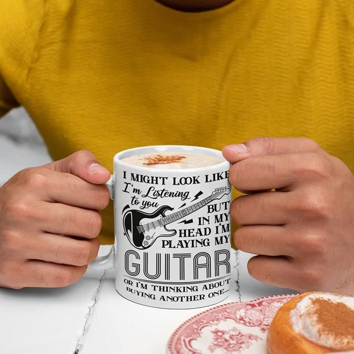 Tasses et tasses de guitare, cadeau pour guitariste, tasse à café rock,  tasse à café de guitare [2]