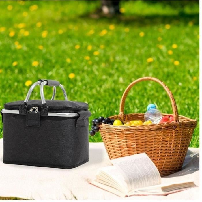 Panier picnic top isotherme pliable